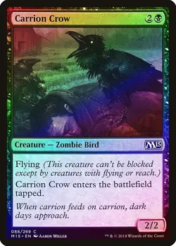 Carrion Crow FOIL Magic 2015 / M15 NM Black Common MAGIC MTG CARD ABUGames - Image 1