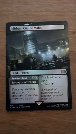 Midgar, City of Mako (Borderless) #313 (Foil) (NM) Final Fantasy FIN Magic MTG - Image 1