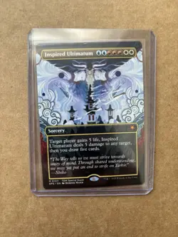 Inspired Ultimatum Borderless x1, MTG, Tarkir: Dragonstorm, Special Guest, NM - Image 1