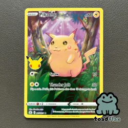 Pikachu 005/025 Celebrations 25th Anniversary Holo Rare Pokemon English LP - Image 1