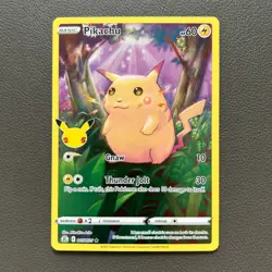 Pikachu 005/025 Celebrations 25th Anniversary Holo Rare Pokemon English LP - Image 2