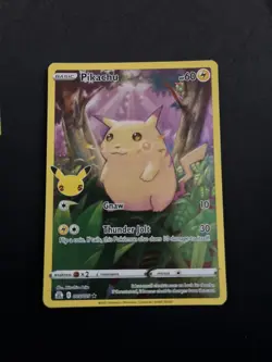 Pokemon Pikachu TCG Holo Card Celebrations 005/025 LP - Image 1