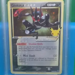 PSA 9 2021 Pokemon Greninja Gold Star SWSH144 Celebrations ETB Black Promo Mint - Image 2
