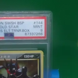 PSA 9 2021 Pokemon Greninja Gold Star SWSH144 Celebrations ETB Black Promo Mint - Image 4