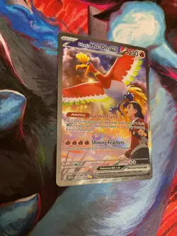 Pokemon Ethan's Ho-Oh EX Card 230/182 Scarlet and Violet Destined Rivals Mint/NM - Image 4