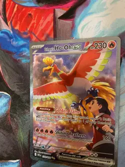 Pokemon Ethan's Ho-Oh EX Card 230/182 Scarlet and Violet Destined Rivals Mint/NM - Image 5