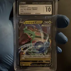 Pokemon Rayquaza V Double Rare Holo Blue Sky Stream 046/067 CGC 10 Japanese - Image 1
