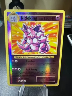 Nidoking 45/108 Rare Reverse Holo - Pokemon XY Evolutions - LP - Image 1