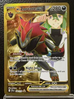 N's Zoroark EX Pokemon TCG SV09 Journey Together 189/159 Hyper Rare Holo 280 HP - Image 1