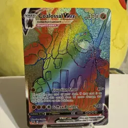 COALOSSAL VMAX 189/185 VIVID VOLTAGE POKEMON (RAINBOW RARE, NM) - Image 1