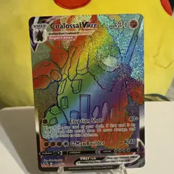 COALOSSAL VMAX 189/185 VIVID VOLTAGE POKEMON (RAINBOW RARE, NM) - Image 2