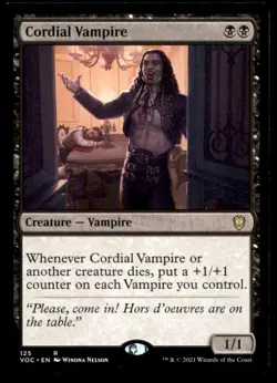 MTG Cordial Vampire LP Light Play Cromson Vow Commander [768] - Image 1