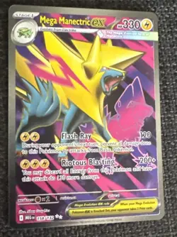 2025 Pokemon Mega Evolution Mega Manectric Ex Ultra Rare #158/132 - Image 2