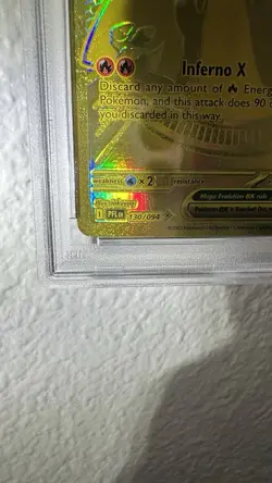 2025 POKEMON PFL EN-PHANTASMAL FLAMES MEGA HYPER RARE MEGA CHARIZARD X EX PSA 9 - Image 5