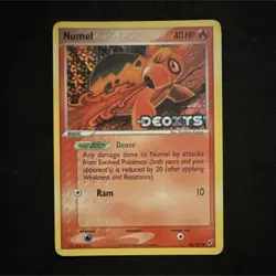 Pokemon Numel 68/107 EX Deoxys Reverse Holo Common Basic 40HP 2005 - Image 1