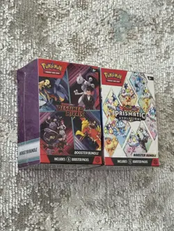 1 Pokemon TCG Prismatic Evolutions & 1 Destined Rivals Booster Bundles - Image 3