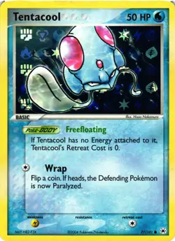 Pokemon TCG Tentacool 77/101 Reverse Holo Ex Hidden Legends MP - Image 1