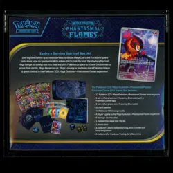Phantasmal Flames Pokemon Center Exclusive ETB Elite Trainer Box With Acrylic - Image 2