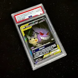 2023 Pokemon PSA 10 Gengar& Mimikyu GX CSM2BC-163 SR Ultra Tag Team Card Chinese - Image 2