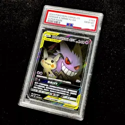 2023 Pokemon PSA 10 Gengar& Mimikyu GX CSM2BC-163 SR Ultra Tag Team Card Chinese - Image 3