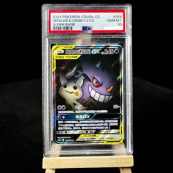 2023 Pokemon PSA 10 Gengar& Mimikyu GX CSM2BC-163 SR Ultra Tag Team Card Chinese - Image 5