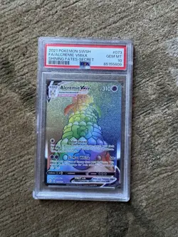 Pokemon Card Alcremie VMAX 073/072 Holo Rainbow Shining Fates PSA 10 GEM MINT - Image 1