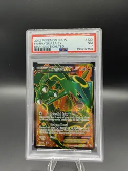 Pokemon Rayquaza EX Full Art Holo Ultra Rare Card Dragons Exalted 123/124 - Image 1