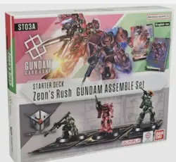 Gundam card game Gundam Assemble set Zeon's Rush ST-03A FIGURES ONLY - NO CARDS - Image 1
