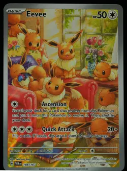 Eevee #188/167 Twilight Masquerade NM/M Pokemon Card - Image 1