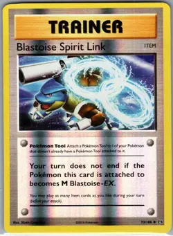 Blastoise Spirit Link 73/108 Reverse Holo XY - Evolutions - Pokemon Card - NM - Image 1
