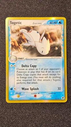 Togetic Pokemon TCG Card English ex Dragon Frontiers Togetic 11/101 Holo Rare - Image 2
