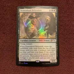 Demonlord Belzenlok Secret Lair Drop Foil 159 NM+ Unplayed MTG Magic Card - Image 1