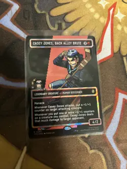CASEY JONES, BACK ALLEY BRUTE Borderless Surge Foil TMNT MTG Ninja Turtles Fresh - Image 1