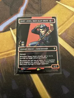CASEY JONES, BACK ALLEY BRUTE Borderless Surge Foil TMNT MTG Ninja Turtles Fresh - Image 4