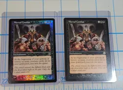 2X MTG Mortal Combat Torment 71/143 NO + FOIL Rare + Holders - Image 1