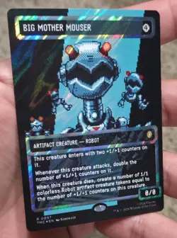 MTG Teenage Mutant Ninja Turtles Big Mother Mouser Borderless Surge Foil - Image 1