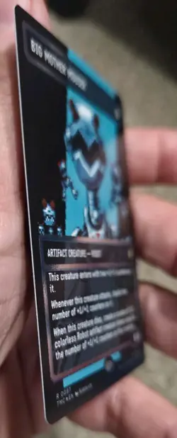 MTG Teenage Mutant Ninja Turtles Big Mother Mouser Borderless Surge Foil - Image 2