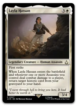 Layla Hassan #7 (NM) Assassin's Creed ACR Magic MTG - Image 1