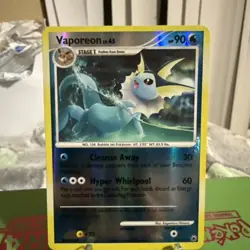 Pokemon TCG Vaporeon 34/100 Majestic Dawn Reverse Holo Lightly Played LP - Image 2