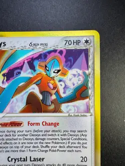2006 POKEMON DEOXYS EX HOLON PHANTOMS REVERSE HOLO 5/110 - Image 3