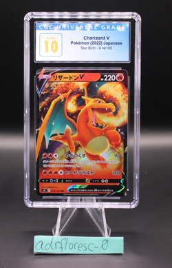 Charizard V - PRISTINE 10 CGC - Star Birth Pokemon 2022 Japanese 014/100 - Image 1