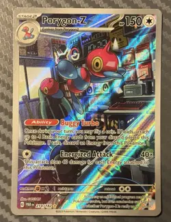Pokemon TCG Paradox Rift Porygon-Z 214/182 Illustrations Rare Holo - Image 1