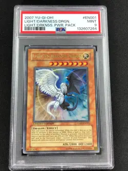 Yugioh 2007 Light And Darkness Dragon LDPP-EN001 PSA 9 Ultra Rare - Image 1