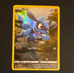 Pokemon Riolu Full Art Holo Card GG26/GG70 Crown Zenith Galarian Gallery NM - Image 1