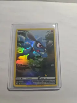 Pokemon TCG Card Riolu GG26/GG70 Crown Zenith Galarian Gallery Holo - NM - Image 1