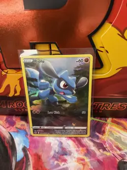 Pokemon TCG Riolu Holo Card Crown Zenith Galarian Gallery GG26/GG70 NM Condition - Image 1