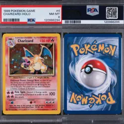 🔥 PSA 8 NM-MT CHARIZARD HOLO RARE | BASE SET 4/102 | VERY CLEAN🔥 - Image 1