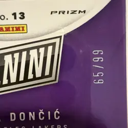 2025 Panini National VIP Gold Pack - Luka Doncic Red Ice /99, Lakers SP - Image 3