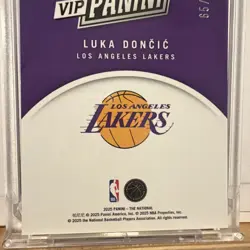 2025 Panini National VIP Gold Pack - Luka Doncic Red Ice /99, Lakers SP - Image 5
