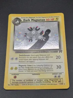 Pokemon Dark Magneton 11/82 Team Rocket Holo Rare Card MP - Image 3